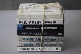 A collection of seven Philip Kerr books. Including German Requiem (uncorrected advance proof), The