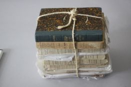 A collection of eight antique books. Including six volumes from the British Authors series and The