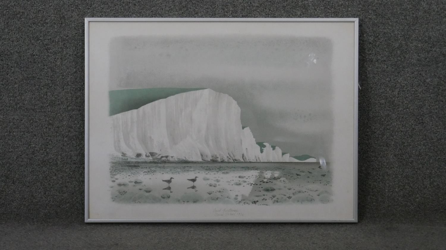 David Gentleman (1930-) A framed and glazed coloured lithograph titled 'The Seven Sisters', signed