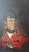 A framed oil on canvas of the Duke of Wellington, signed Alexis. Gallery label to the back. H.65 W.