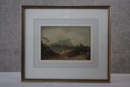 After Francis Nicholson (1753 - 1844) A 19th century framed and glazed watercolour, mountain