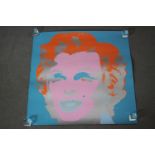 After Andy Warhol (1928-1987), Marilyn Monroe (Sunday B. Morning). Screenprint in colours. Stamped