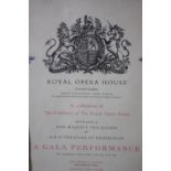 A framed and glazed vintage Royal Opera House programme for the Centenary Royal Gala performance.