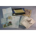 A large collection of White Star line ephemera for the Georgic and Britannic. Including original