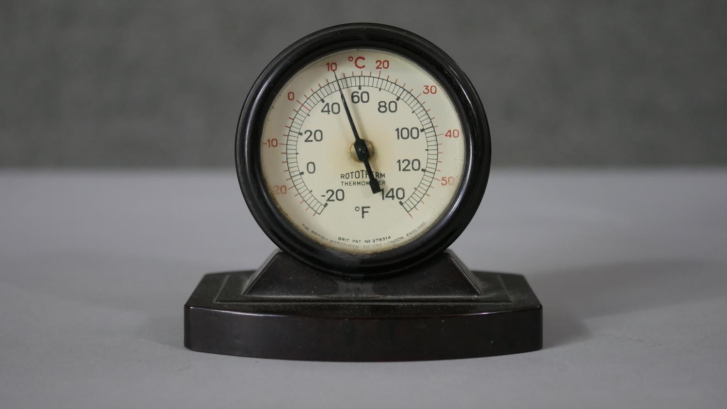 A collection of vintage clocks and gauges. Including an oak cased mantel clock with white enamel - Image 12 of 14