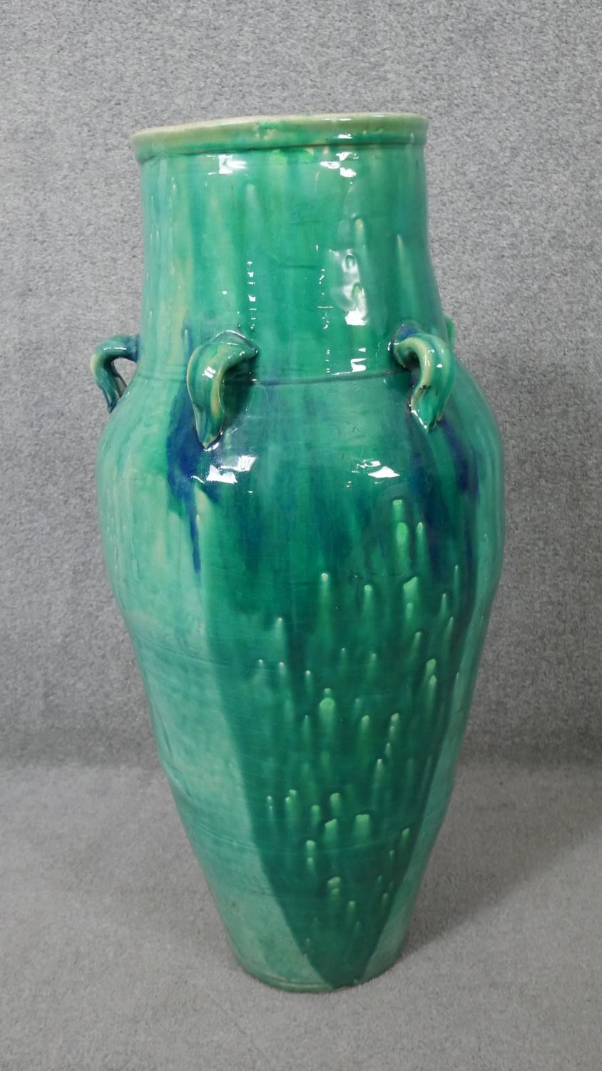 A large floor standing drip glazed Sharab wine vessel. H.87 W.40cm - Image 5 of 5