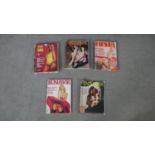 A collection of twenty four vintage erotica magazines. Including Knave, Fiesta, Penthouse and