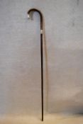 A Victorian silver mounted cane by Henry Howell & Co Ltd, London. L.92cm