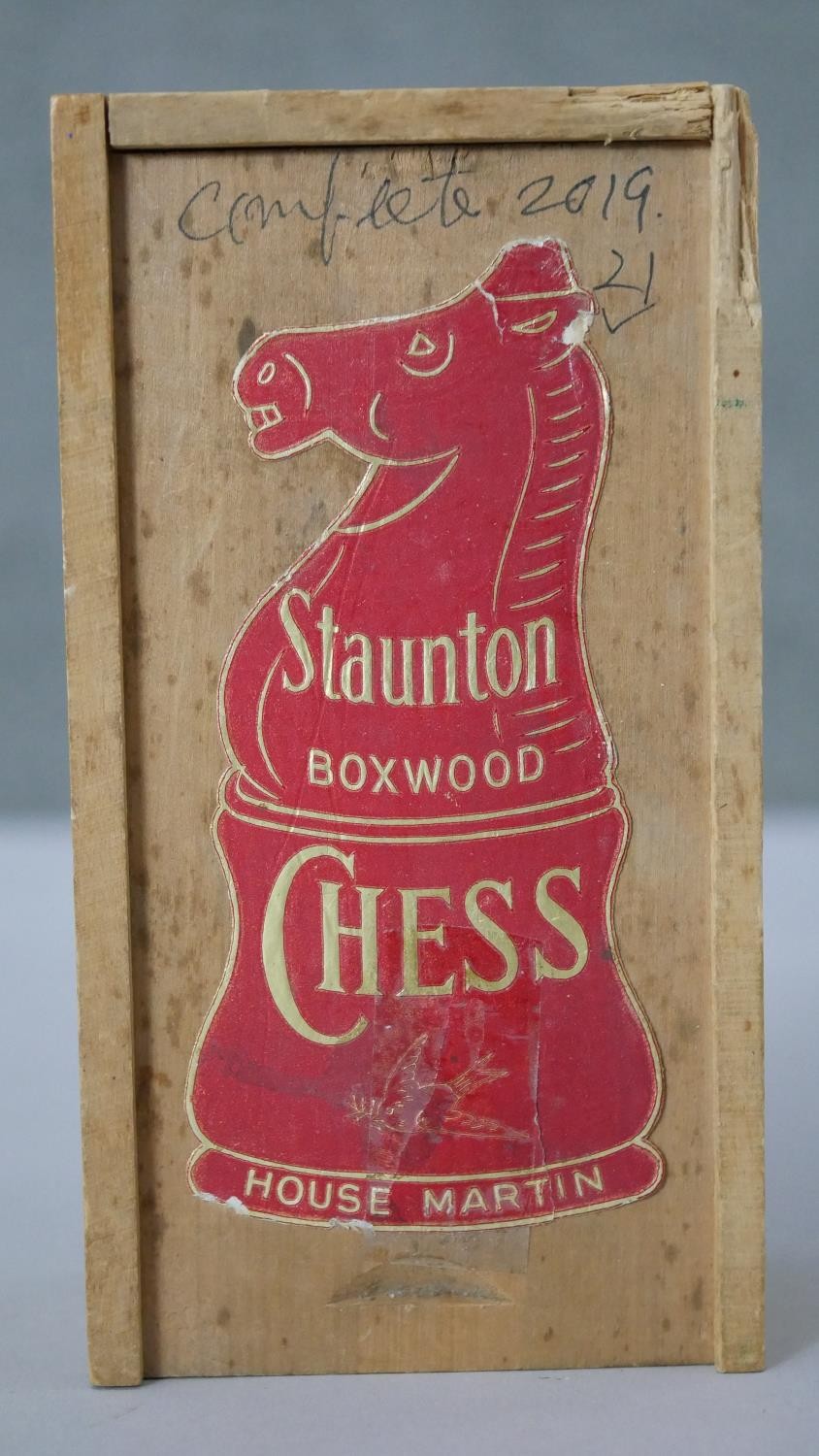Two chess sets. One Staunton boxwood chess set in original box and another chess set. H.5 W.8 D.15cm - Image 3 of 5
