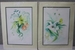 Margaret Murray- Two signed prints of floral compositions. Signed by artist. 'Sunray Lily 1' and '