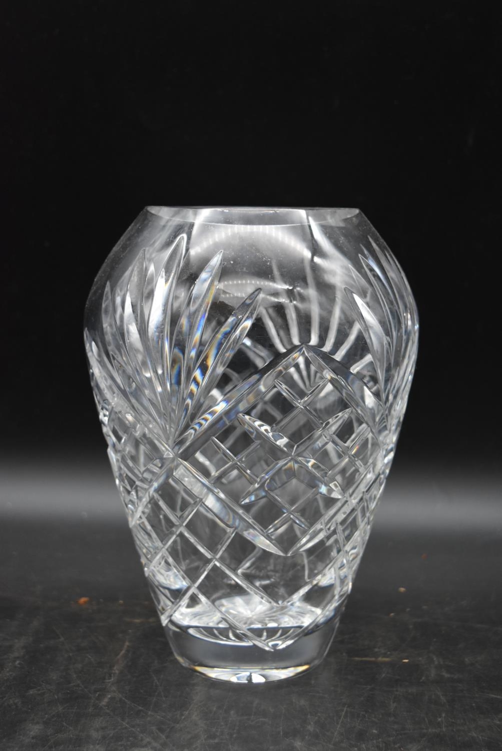 A Villeroy and Boch water jug along with two cut crystal vases. H.25 W.17cm - Image 2 of 10