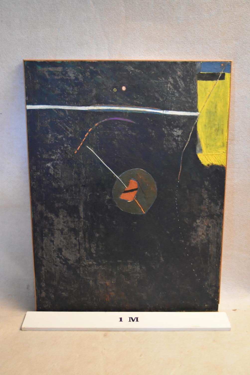 An oil on canvas, abstract study, unsigned. H.124 W.94cm - Image 2 of 5