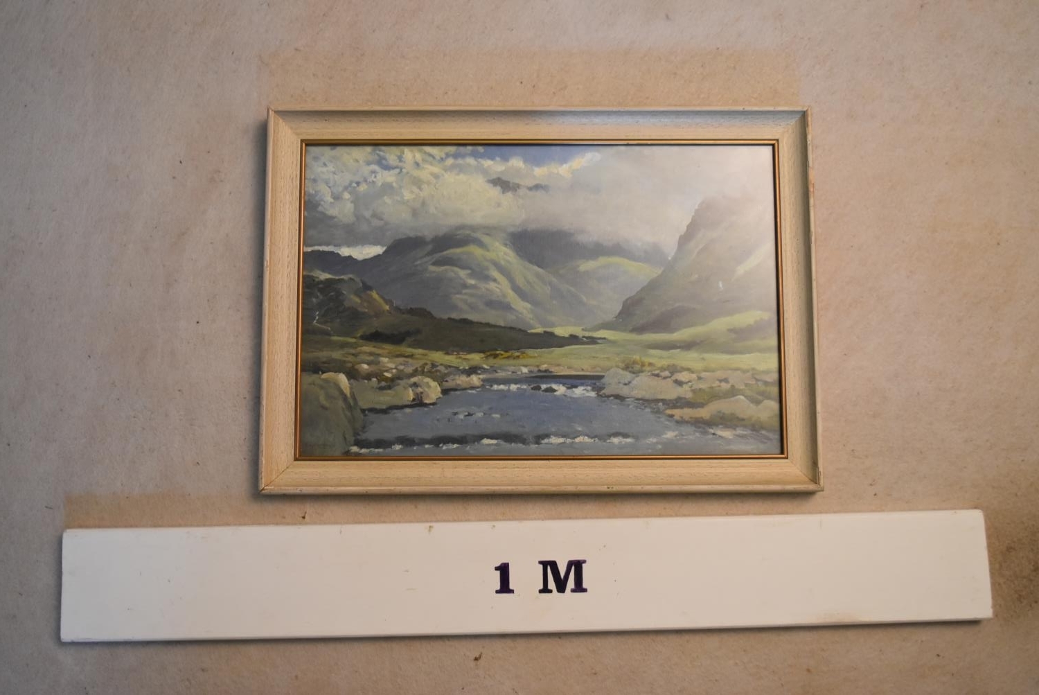 A framed oil on board, In the Maumturk Mountains, Connemara, signed J Scott Harrison, label to the - Image 2 of 8