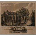 A framed and glazed 19th century lithograph of Sadler's Wells; A View of the Theatre in it's