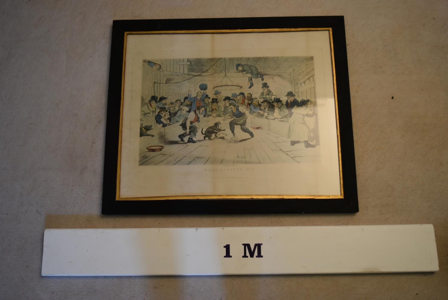 A 19th century framed and glazed print entitled Westminster Pit, B. Moss & Co., London. H.56 W.67cm - Image 5 of 5