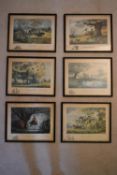 A set of six framed and glazed Norman Thelwell prints, 246/250 of a limited edition signed by the