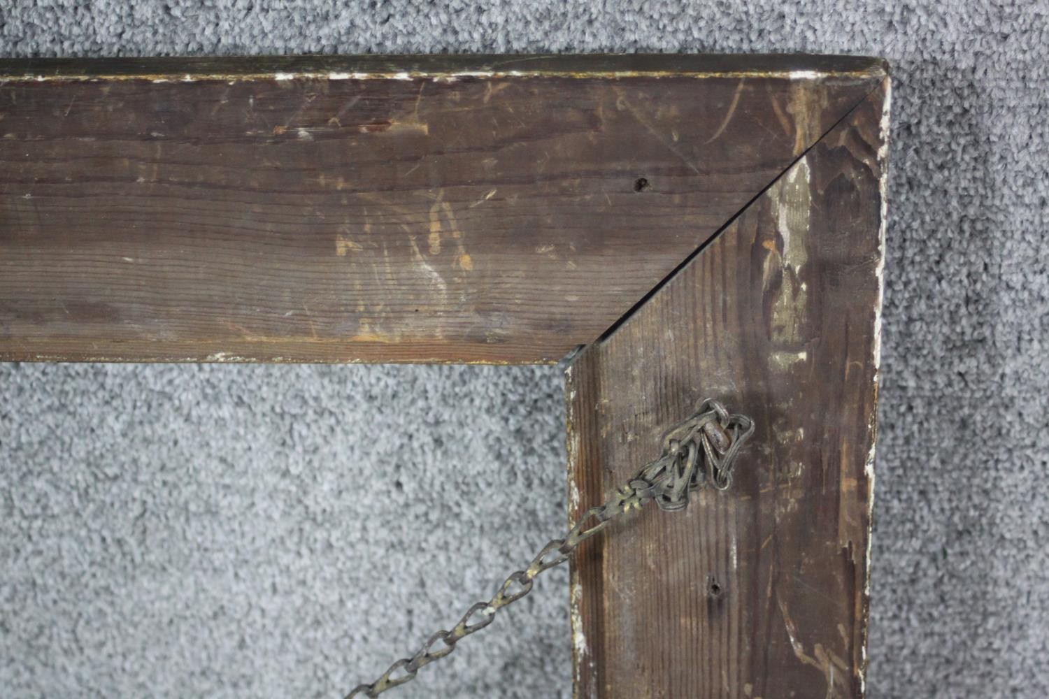 Picture frame, large 19th century giltwood and gesso. H.68 W.59cm. (inner frame) - Image 4 of 5