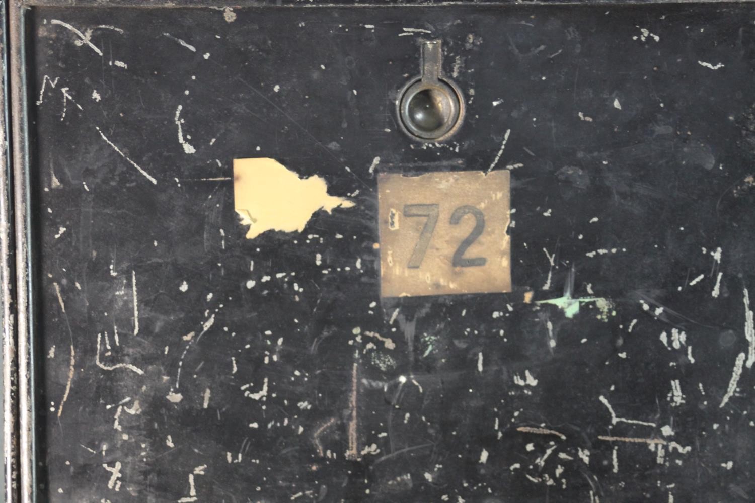 A collection of four vintage metal desk top filing cabinets. H.30 W.40 D.40 cm.(each) - Image 3 of 6