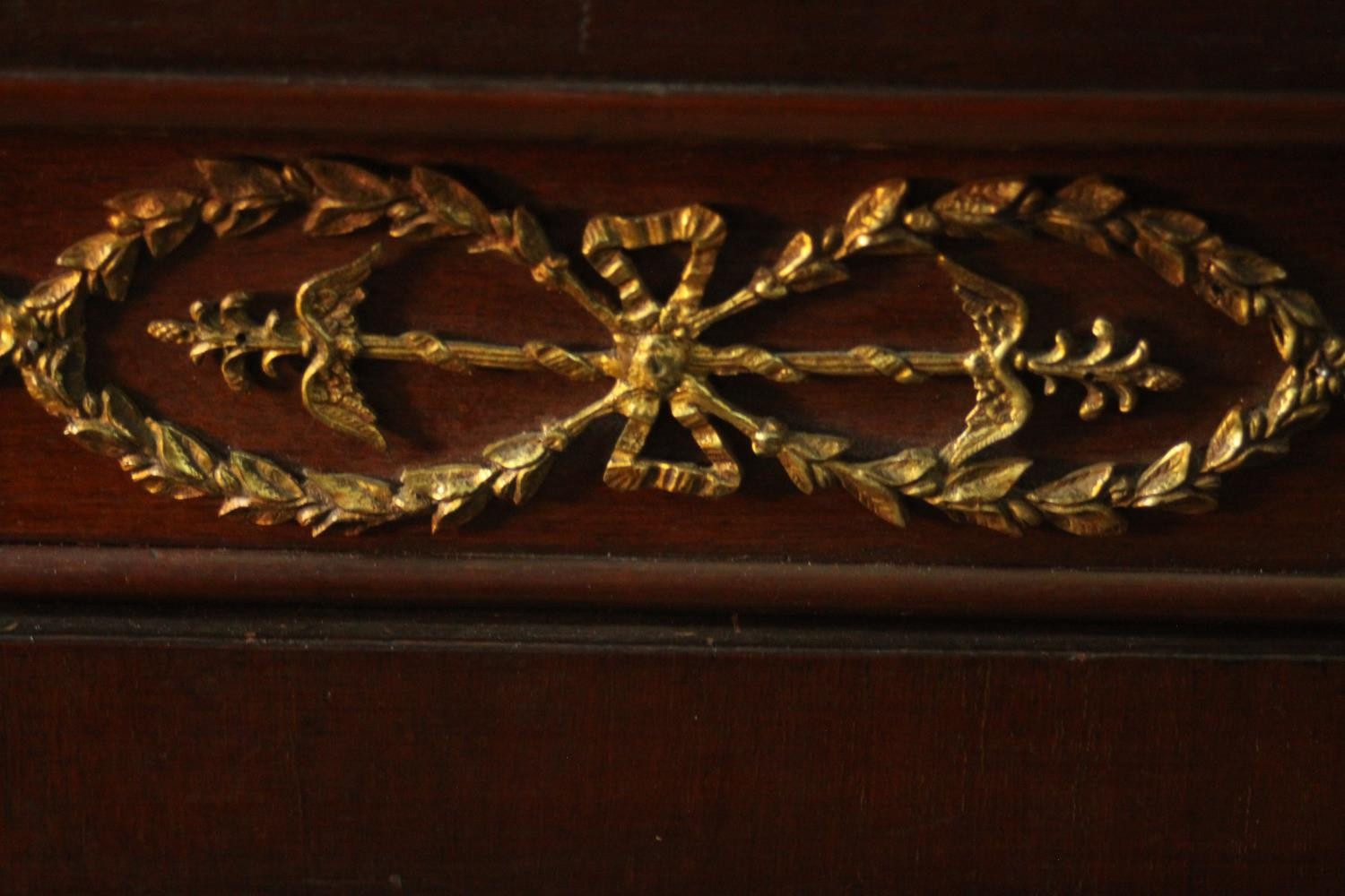 Pier cabinet, Empire style mahogany with ormolu mounts. H.94 W.89cm. - Image 6 of 10