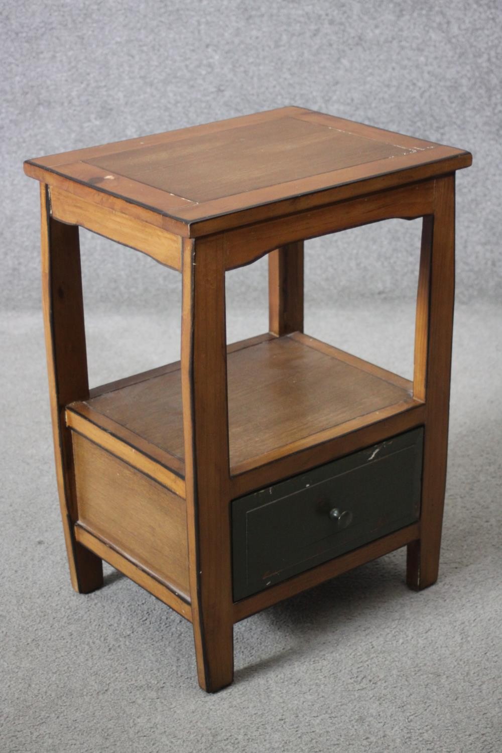 A Chinese hardwood lamp table. H.62 W.43 D.34 cm. - Image 2 of 4
