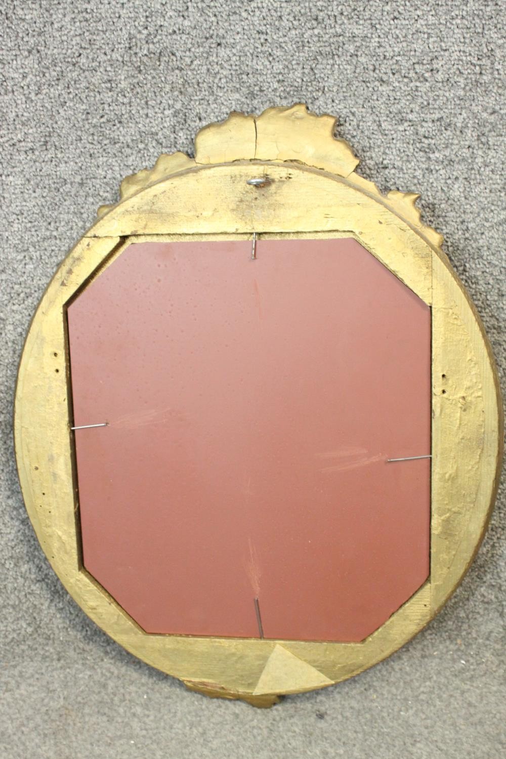 Mirrors, pair 19th century gilt and gesso. H.49 W.40cm. - Image 8 of 8