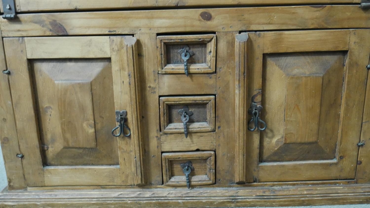 Spice cabinet, Chinese pine. H.90 W.98 D.48cm - Image 6 of 10