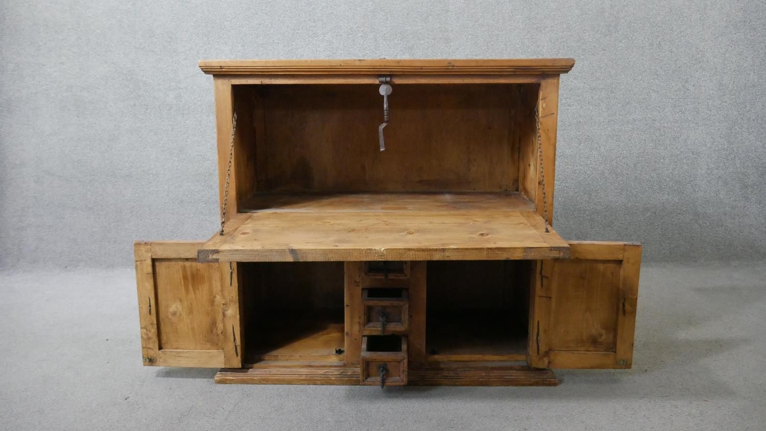 Spice cabinet, Chinese pine. H.90 W.98 D.48cm - Image 7 of 10