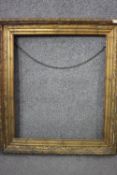 Picture frame, large 19th century giltwood and gesso. H.68 W.59cm. (inner frame)
