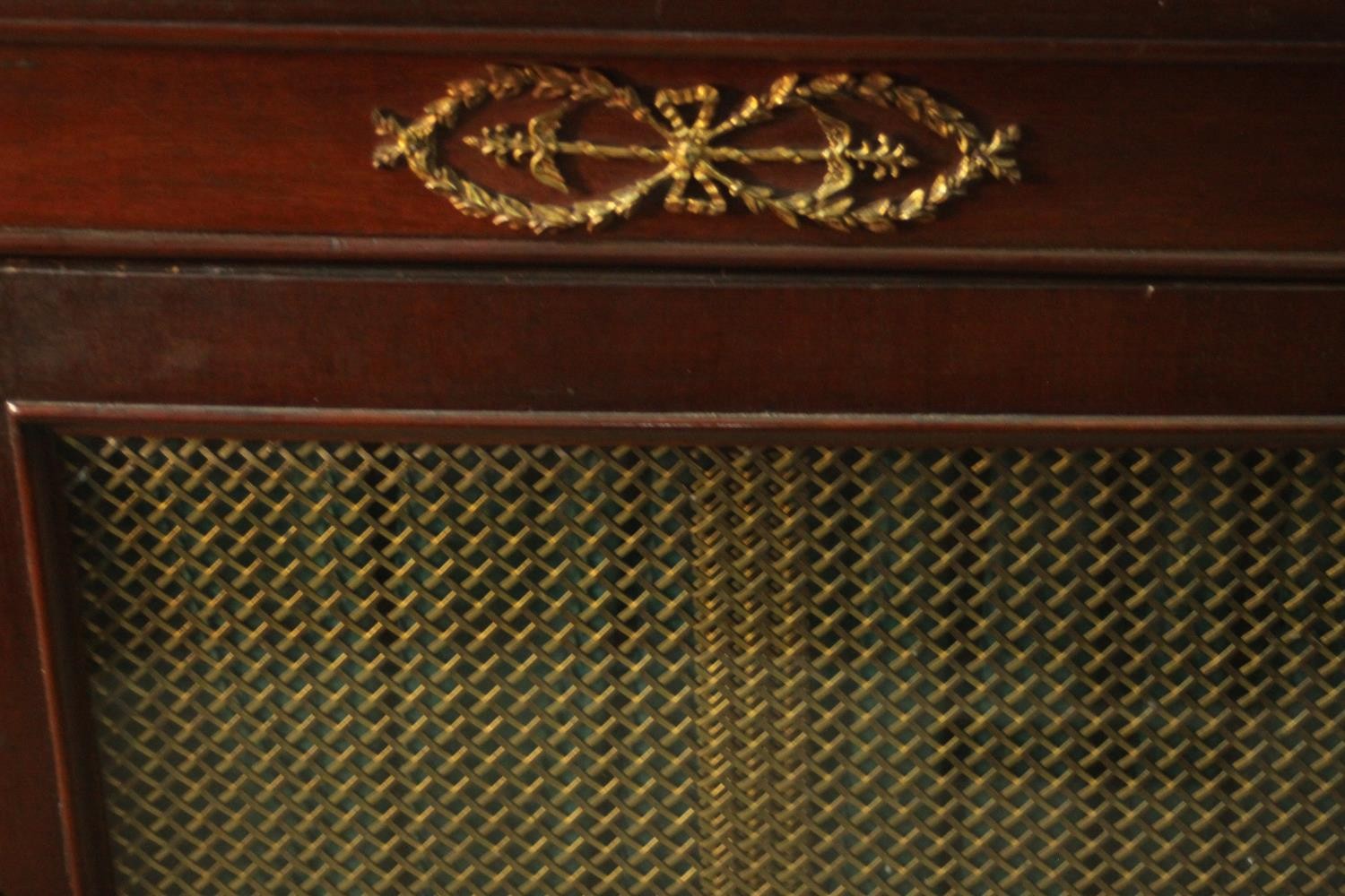 Pier cabinet, Empire style mahogany with ormolu mounts. H.94 W.89cm. - Image 9 of 10