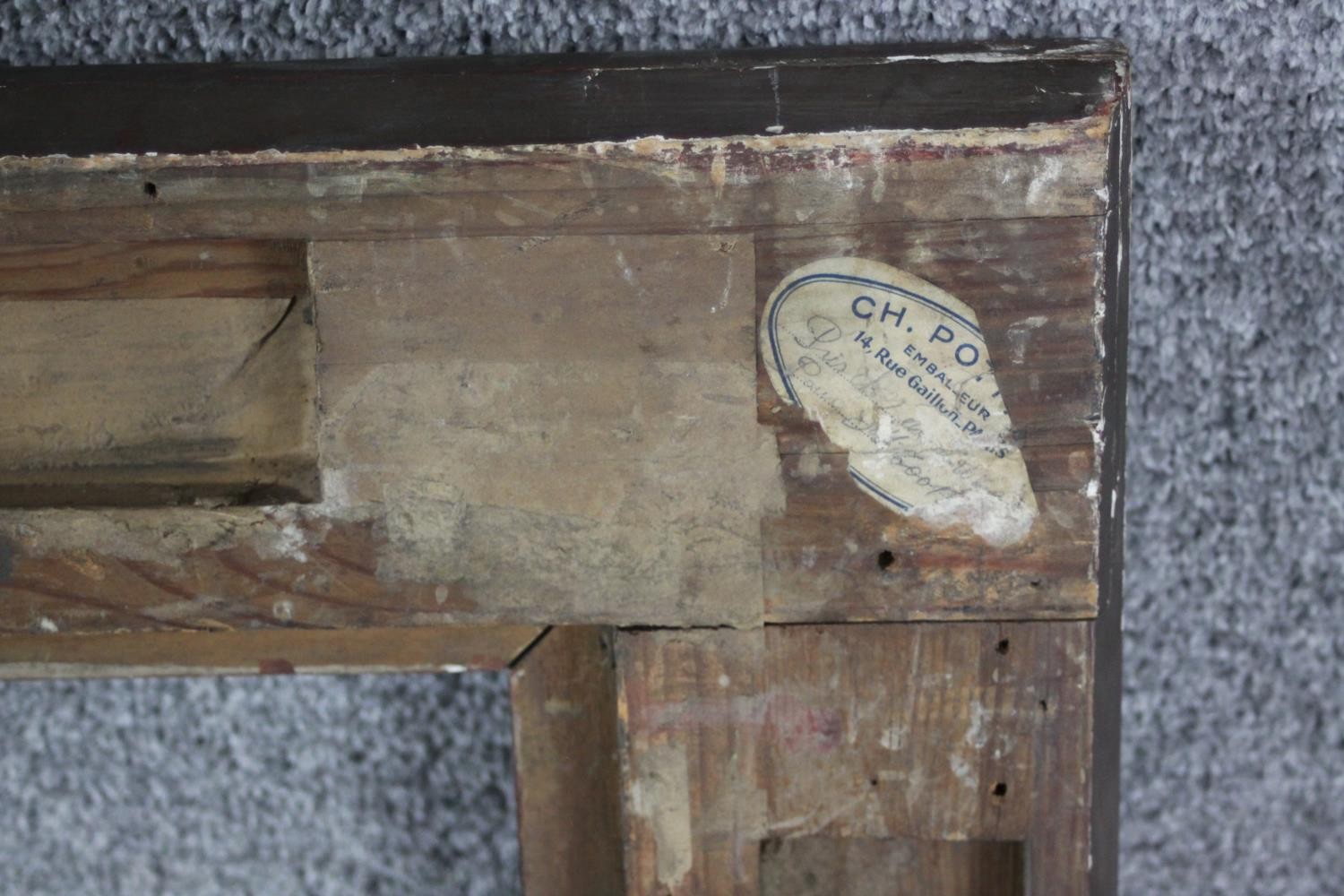 Picture frame, large 19th century giltwood and gesso. H.75 W.94cm. (inner frame) - Image 5 of 5