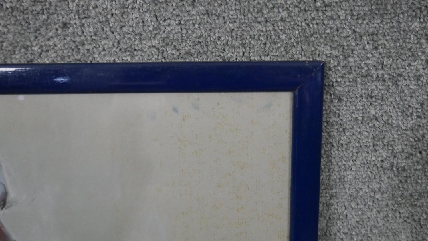 Belinda Wilson (1954-) A framed and glazed pastel on paper of a seated woman in blue skirt. Signed - Image 7 of 7