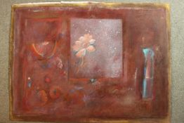 Jane Harris (1956-) A pastel on paper of a still life. Signed and dated. H.57 W.77cm