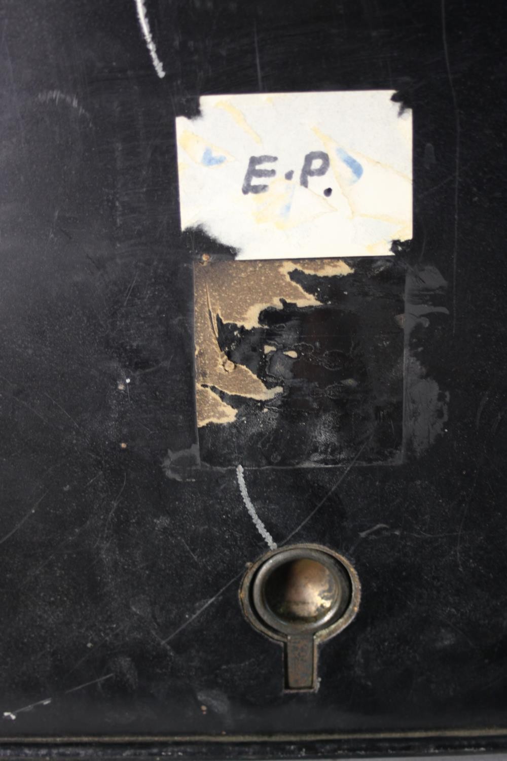 A collection of four vintage metal desk top filing cabinets. H.30 W.40 D.40 cm.(each) - Image 6 of 6