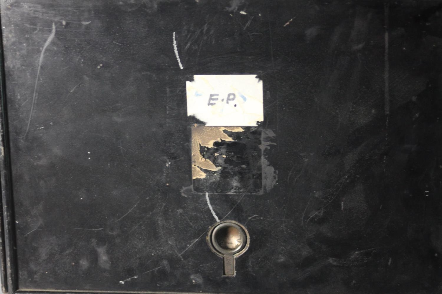 A collection of four vintage metal desk top filing cabinets. H.30 W.40 D.40 cm.(each) - Image 2 of 6