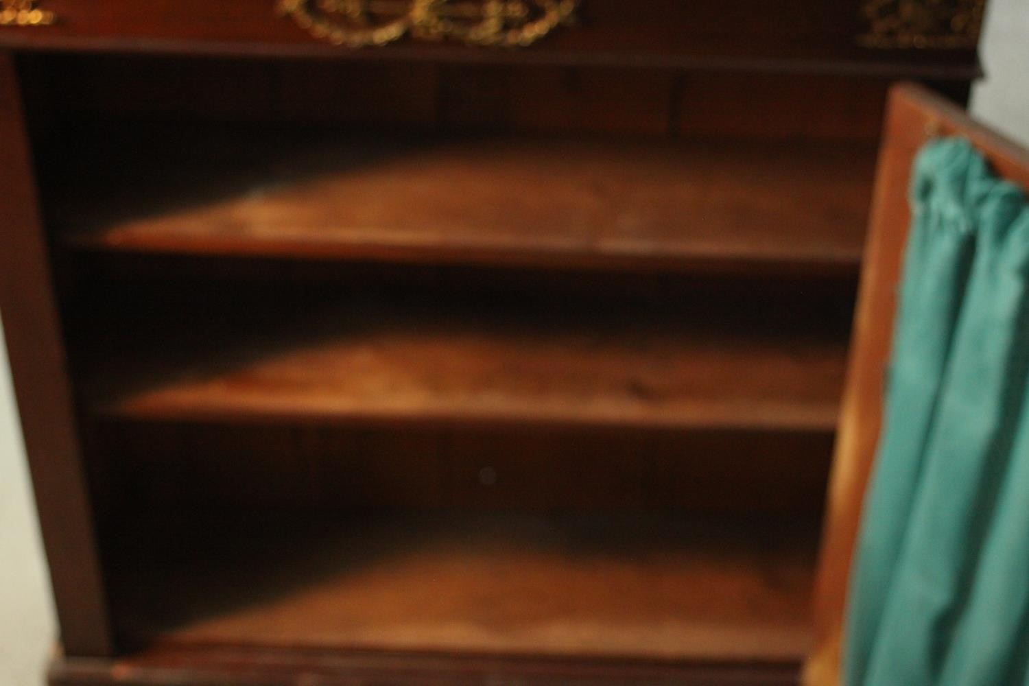 Pier cabinet, Empire style mahogany with ormolu mounts. H.94 W.89cm. - Image 3 of 10