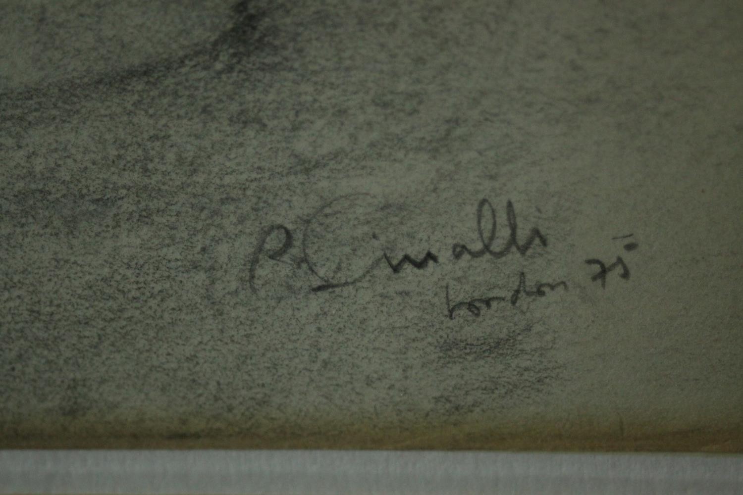 Ricardo Cinalli (B.1948), a framed and glazed pencil drawing, Renaissance style nude study, signed - Image 3 of 4