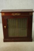 Pier cabinet, Empire style mahogany with ormolu mounts. H.94 W.89cm.