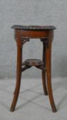 Torchère, C.1900 Georgian style mahogany. H.60 W.33 D.33cm