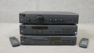 An Arcam OL Alpha 8 hi-fi separates system comprising AM/FM tuner, CD player and Amplifier with