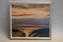 Neil Murison (B.1930), a framed oil on canvas, "Sunset" inscribed to the reverse, signed. H.41 W.