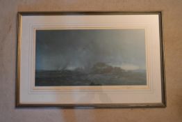 A framed and glazed David Shepherd print, label to the reverse, possibly the Royal Wilthire Yeomenry