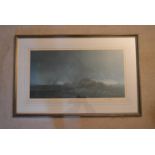 A framed and glazed David Shepherd print, label to the reverse, possibly the Royal Wilthire Yeomenry