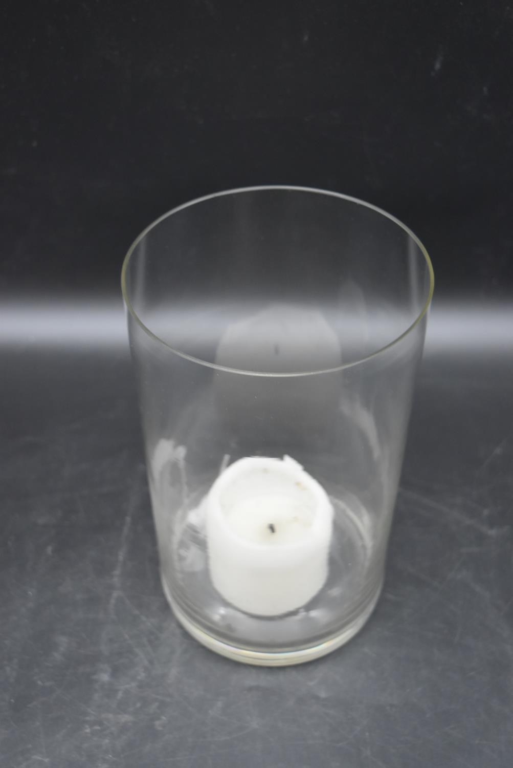 Two contemporary glass candle holders. To include a square glass candle holder designed by David - Image 7 of 8