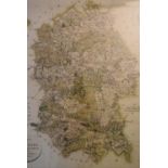 The New Map of Wiltshire, John Cary, framed and glazed. H.62 W.56cm