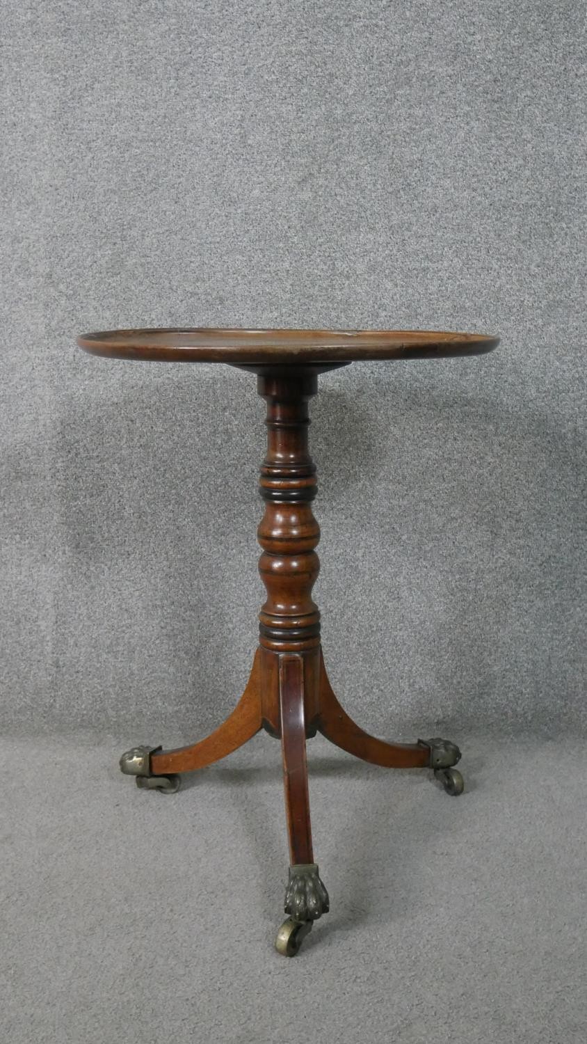 Lamp table, 19th century mahogany on swept tripod base. H.66 W.52cm - Image 3 of 6