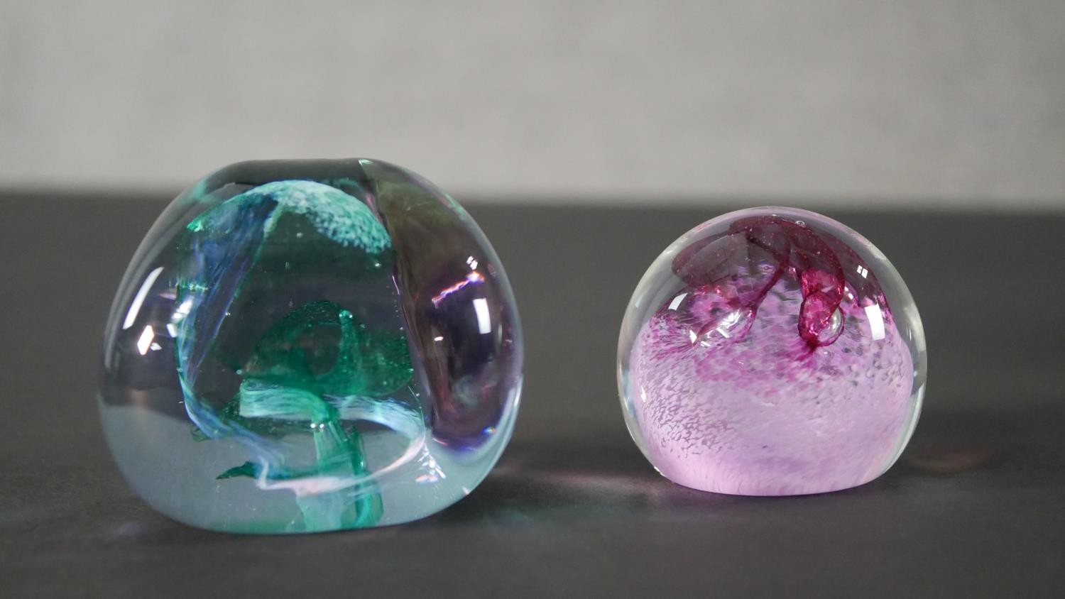 A collection of eight limited edition Caithness lamp work glass paperweights. Stamped to the base. - Image 4 of 6