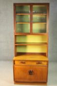 Bookcase, mid century vintage teak G-Plan. H.200 W.84cm.