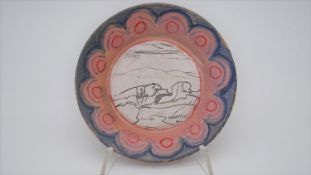 Quentin Bell (1910-1996) - for Fulham Pottery, a glazed earthenware pottery bowl decorated with an