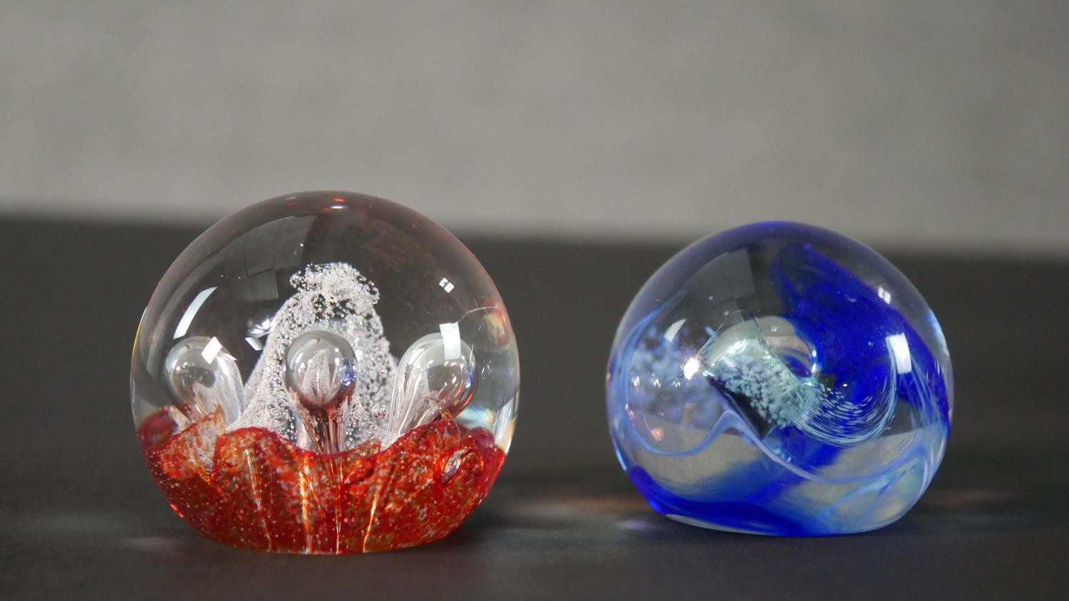 A collection of eight limited edition Caithness lamp work glass paperweights. Stamped to the base. - Image 5 of 6