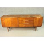 Sideboard, mid century vintage Danish teak. H.73cm W.183cm.